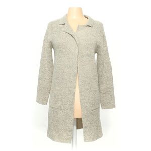 60. Oatmeal Long ‘Coatigan’ Cardigan Jacket - M